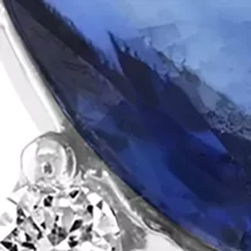 1.49 ct. t.w. Diamond, 1/4 ct. t.w. Sapphire Ring in 14K White Gold