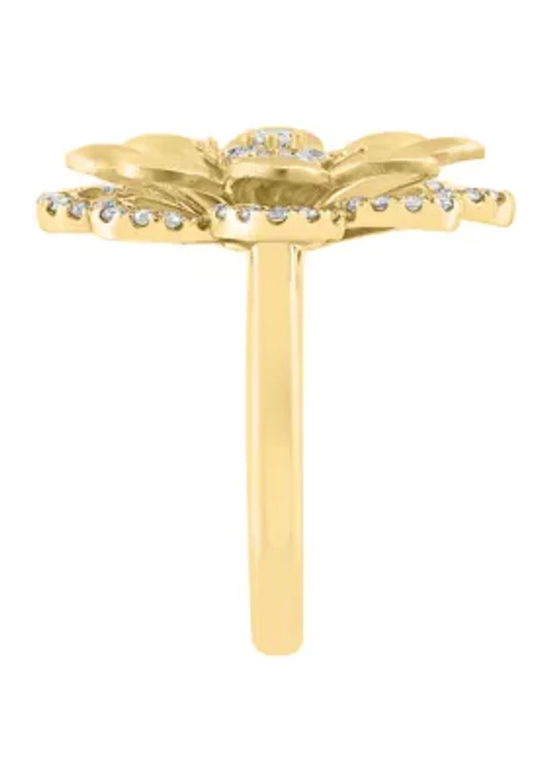  14K Yellow Gold Diamond Ring