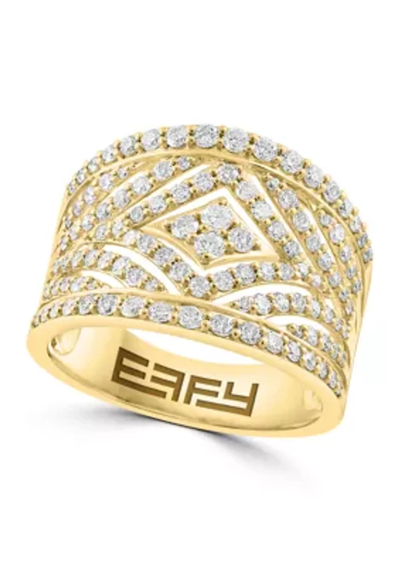  14K Yellow Gold Diamond Ring