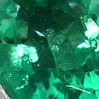 14K White Gold Diamond Emerald Ring 