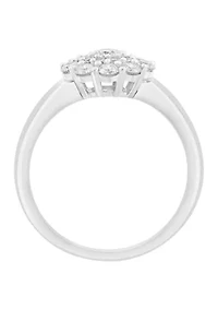 14K White Gold Diamond Ring 
