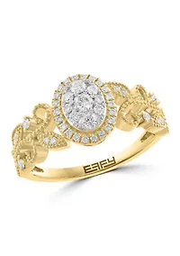 14K Yellow Gold Diamond Ring