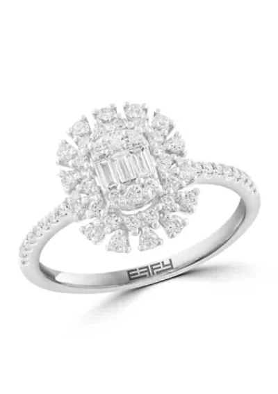 Diamond Ring in 14K White Gold