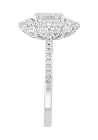 Diamond Ring in 14K White Gold 