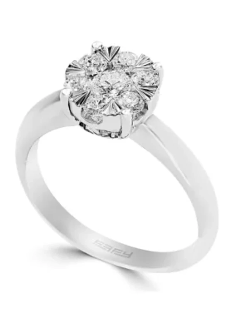 ct. t.w. Diamond Ring in 14K White Gold