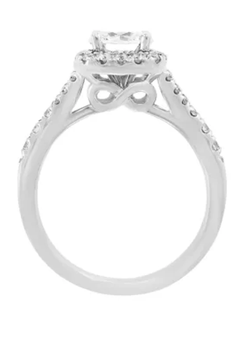 1.4 ct. t.w. Diamond Infinite Love Engagement Ring 14k White Gold