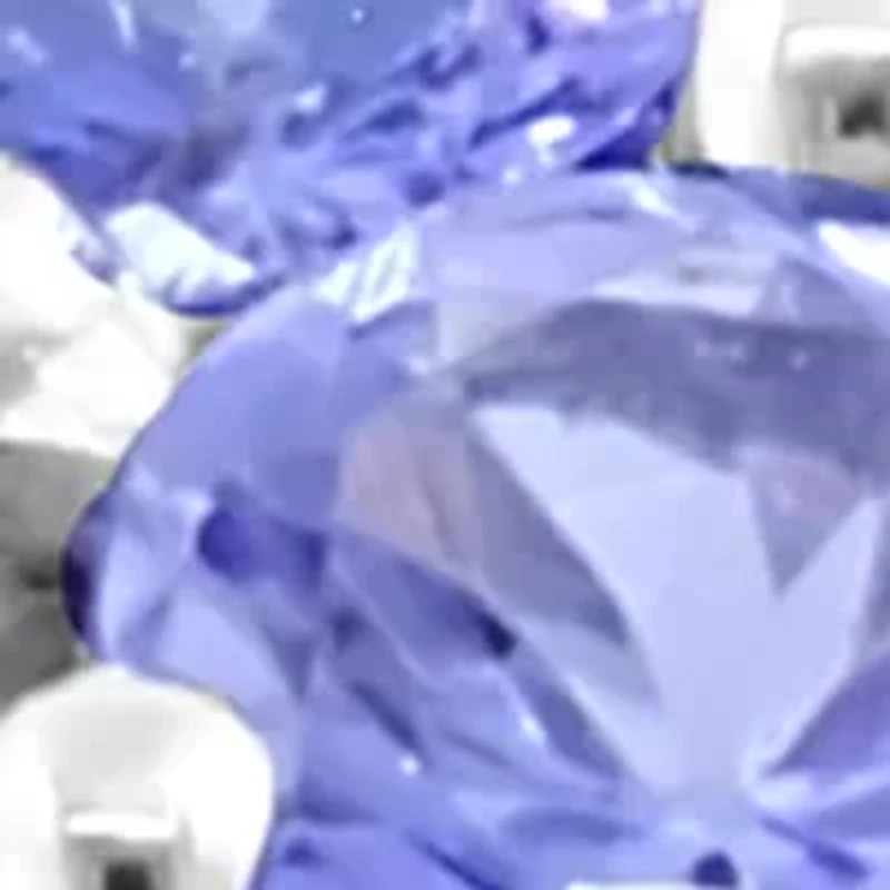 Tanzanite Cluster Ring in Sterling Silver