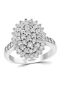 1/4 ct. t.w. Diamond Miracle Set Ring in Sterling Silver