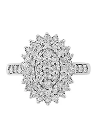 1/4 ct. t.w. Diamond Miracle Set Ring in Sterling Silver