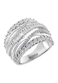Sterling Silver 1 ct. t.w. Miracle Diamond Ring