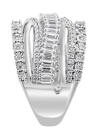 Sterling Silver 1 ct. t.w. Miracle Diamond Ring