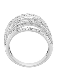 14K White Gold Diamond Ring