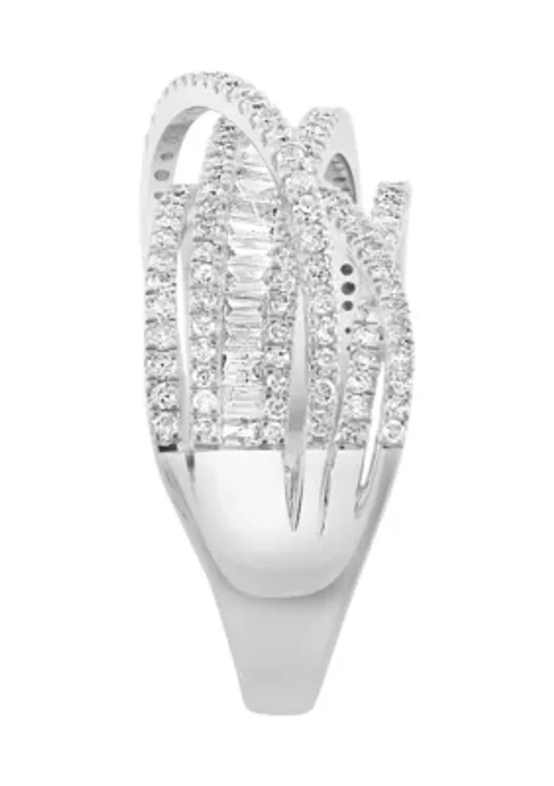 14K White Gold Diamond Ring
