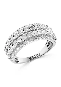 Sterling Silver Diamond Ring