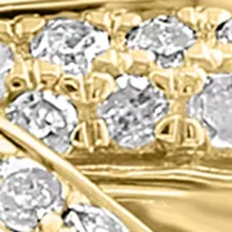 Gold Over Silver Diamond Ring