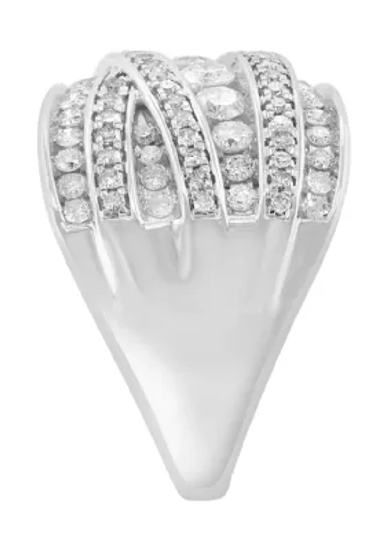 ct. t.w. Diamond Ring in 14K White Gold