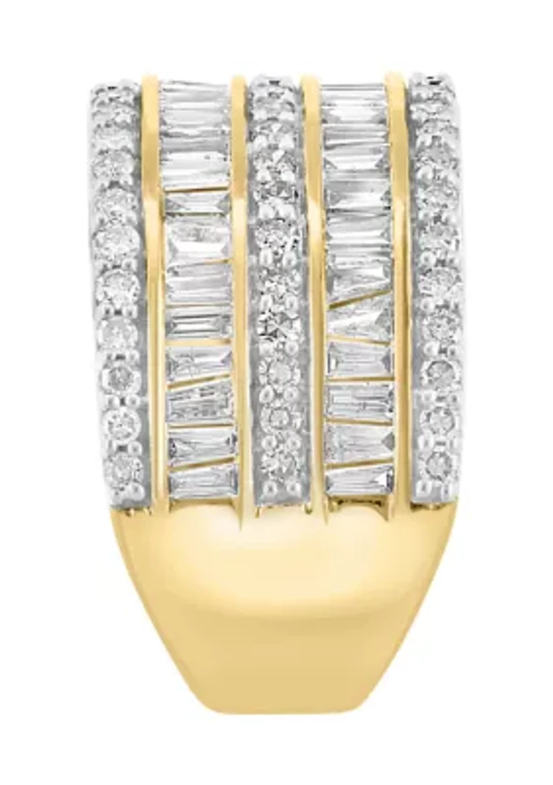 14K Yellow Gold Diamond Ring