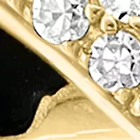 1/3 ct. t.w. Diamond Panther Print Crossover Ring in 14K Yellow Gold  