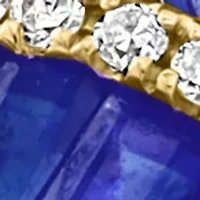 5/8 ct. t.w. Diamond and Sapphire Ring in 14K Yellow Gold