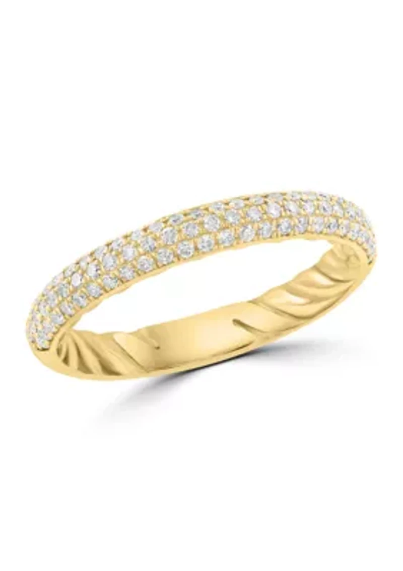 14K Yellow Gold Diamond Ring
