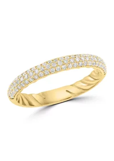14K Yellow Gold Diamond Ring