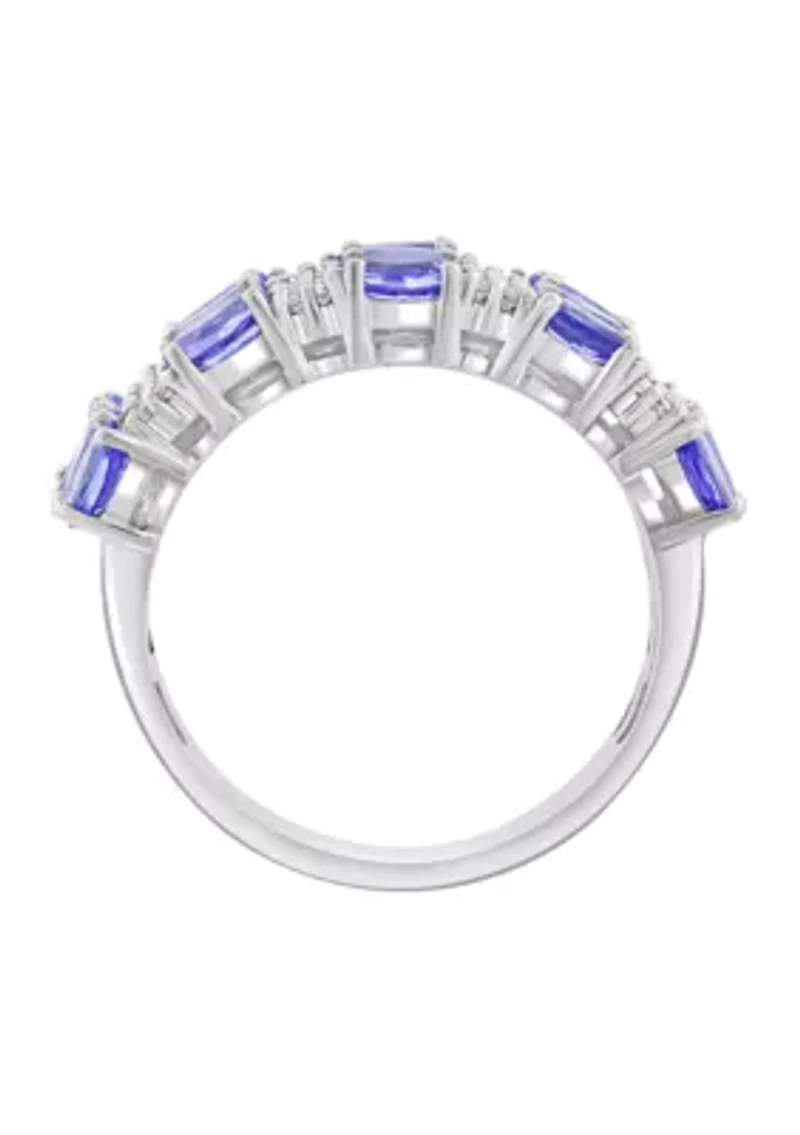 Sterling Silver Diamond Ring