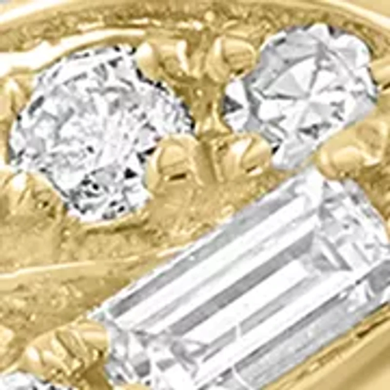 1/2 ct. t.w. Diamond Crossover Ring in 14K Yellow Gold