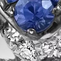 1/8 ct. t.w. Diamond and 1.53 ct t.w. Sapphire Ring in 14K White Gold 