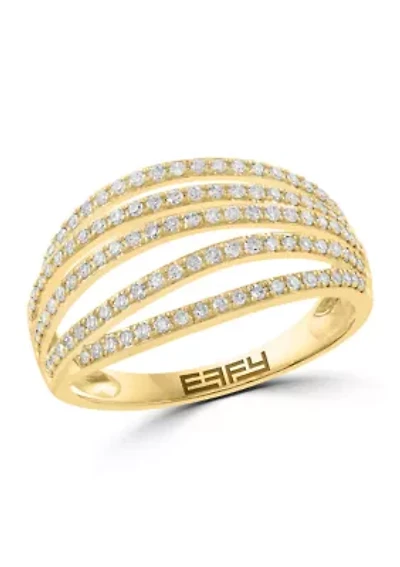 3/8 ct. t.w. Diamond Ring in 14K Yellow Gold