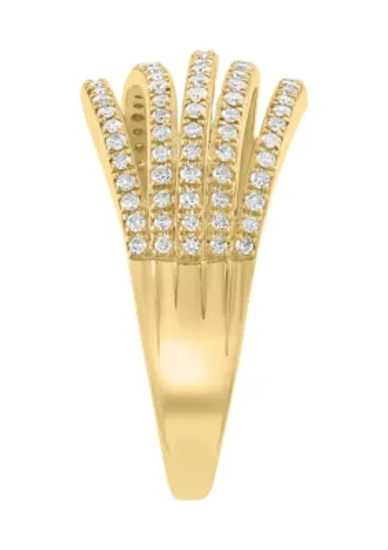 3/8 ct. t.w. Diamond Ring in 14K Yellow Gold