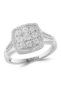 14K White Gold Diamond Ring 