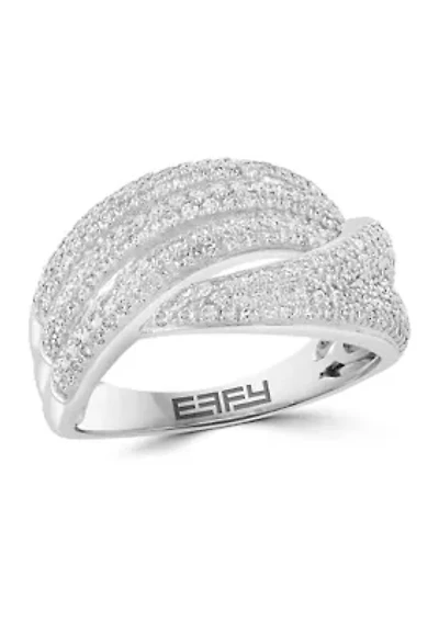 14K White Gold Diamond Ring 