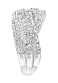 14K White Gold Diamond Ring 