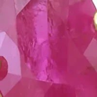 14K Yellow Gold Diamond and Natural Ruby Ring