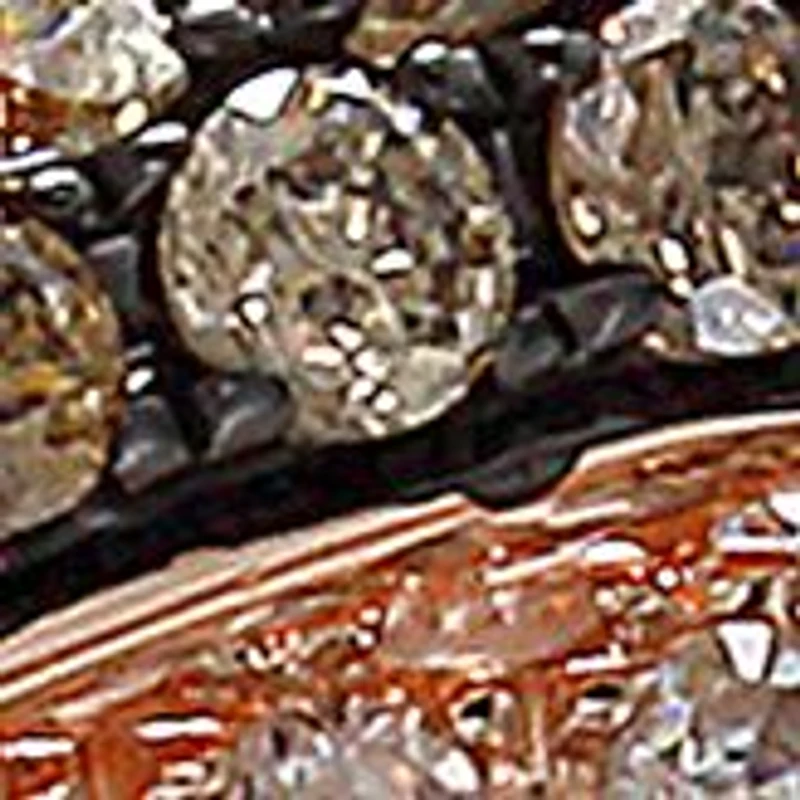 14K Rose Gold 1/2 ct. t.w. Diamond and Espresso Diamond Ring 