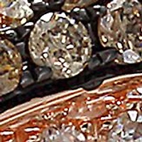 14K Rose Gold 1/2 ct. t.w. Diamond and Espresso Diamond Ring 