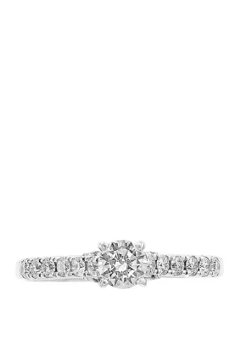 3/4 ct. t.w. Diamond Infinite Love Engagement Ring in 14k White Gold