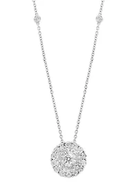 1/2 ct. t.w. Lab Grown Diamond Necklace in Sterling Silver