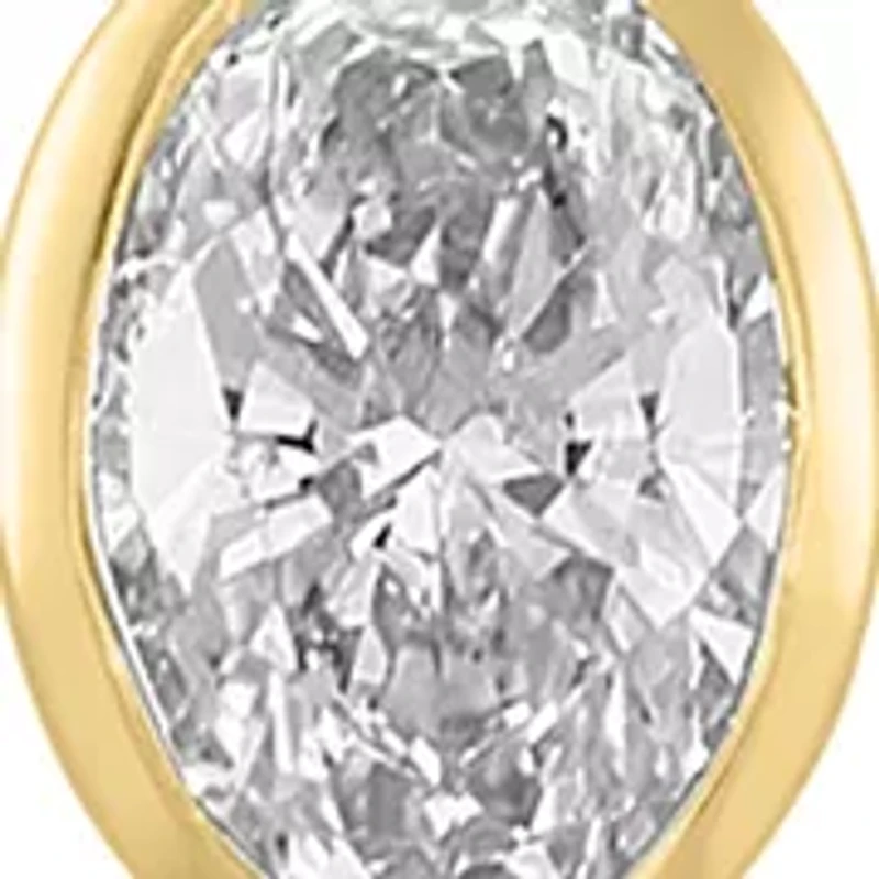 Lab Grown Diamond Necklace in 14K Yellow Gold