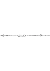 14K White Gold Lab Diamond Necklace
