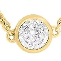 1 ct. t.w. Lab Grown Diamond Necklace in Gold Over Sterling Silver