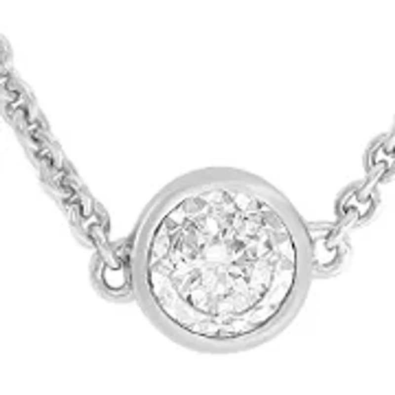 7/8 ct. t.w. Lab Grown Diamond Necklace in 925 Sterling Silver