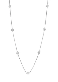 7/8 ct. t.w. Lab Grown Diamond Necklace in 925 Sterling Silver