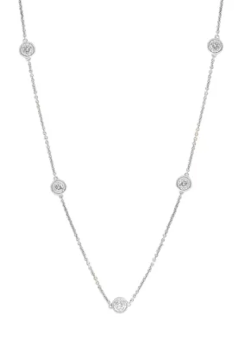 7/8 ct. t.w. Lab Grown Diamond Necklace in 925 Sterling Silver