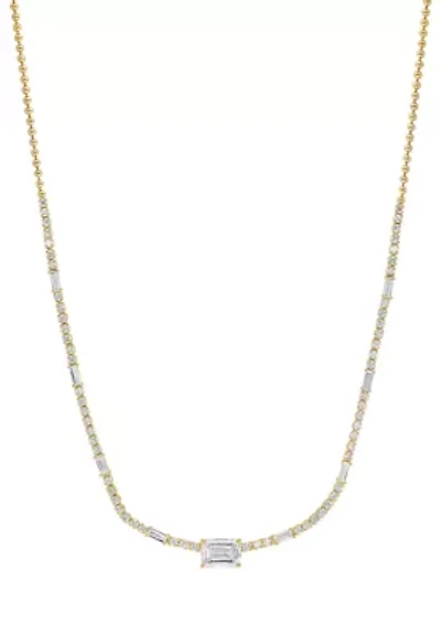 14K Yellow Gold Lab Grown Diamond Necklace