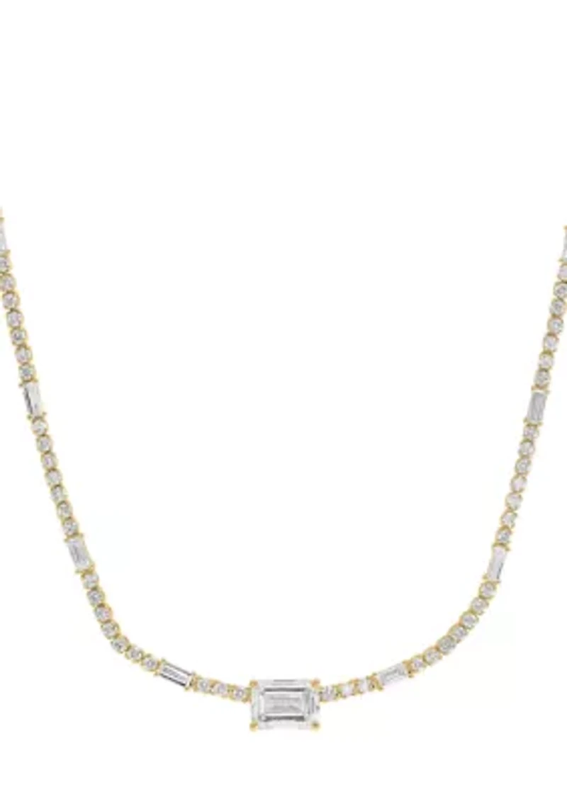 14K Yellow Gold Lab Grown Diamond Necklace