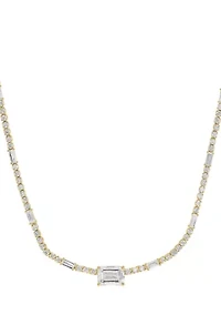14K Yellow Gold Lab Grown Diamond Necklace