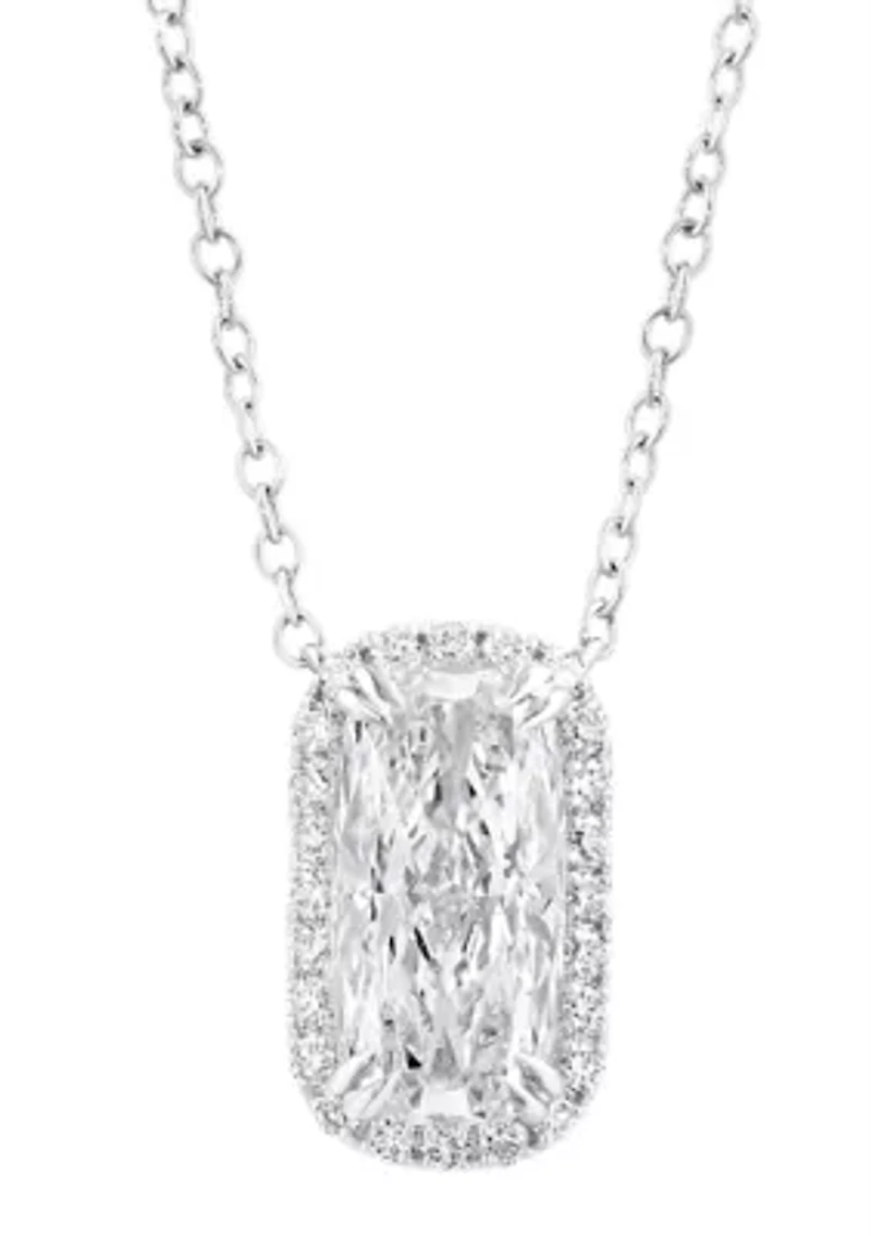 Lab Grown Diamond Necklace in 14K White Gold