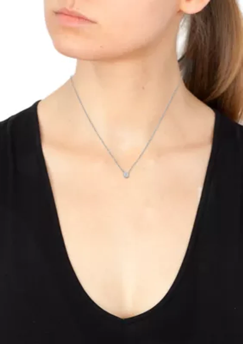 1/4 ct. t.w. Diamond Miracle Set Pendant Necklace in Sterling Silver