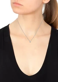 1/4 ct. t.w. Diamond Miracle Set Pendant Necklace in Sterling Silver